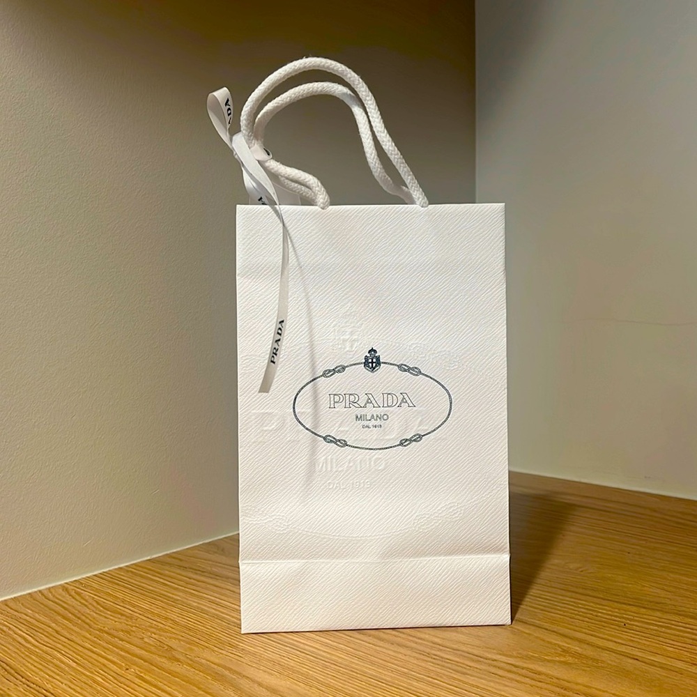 Prada Small Shopping Bag with Ribbon